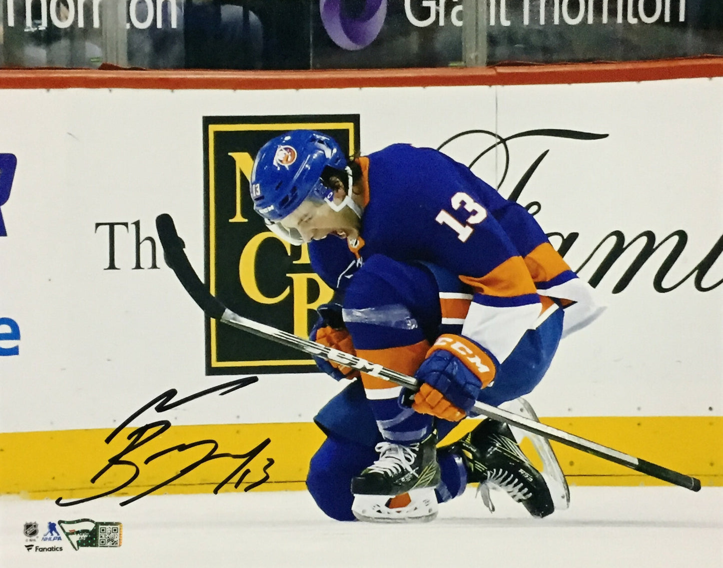 Mathew Barzal Signed 8x10 Photo Framed Islanders Coin Mint Autograph Fanatics