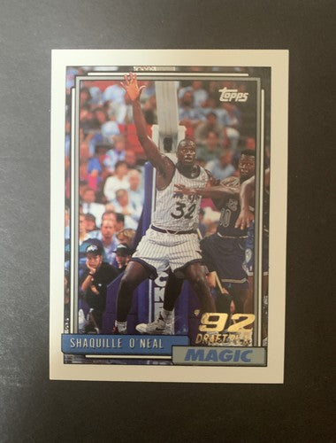 1992 93 TOPPS #362 SHAQUILLE O'NEAL ROOKIE CARD RC ORLANDO MAGIC HOF GEM MINT +