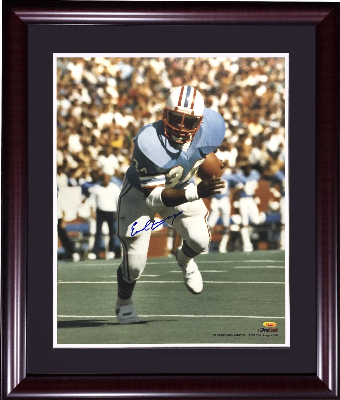 Earl Campbell signed 16x20 Oilers photo framed autograph HOF Tristar COA