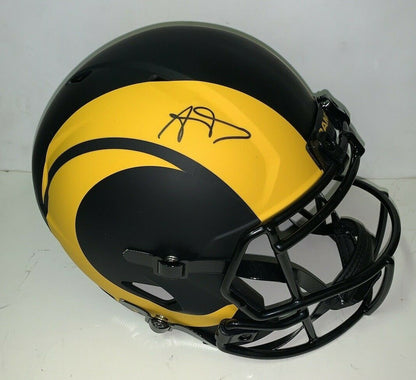 Aaron Donald Signed Rams Speed Eclipse FS Helmet Mint Autograph Super Bowl Jsa