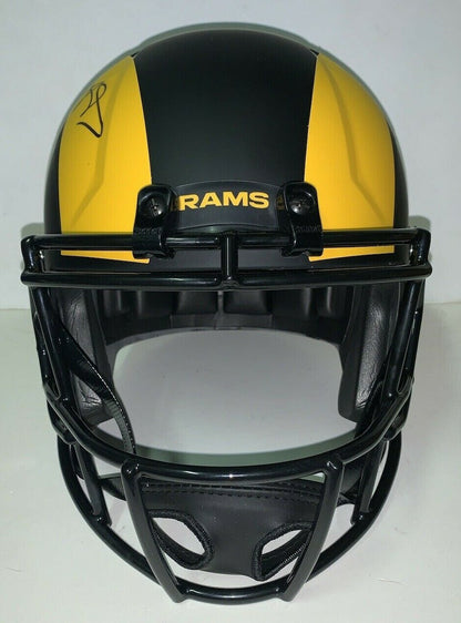 Aaron Donald Signed Rams Speed Eclipse FS Helmet Mint Autograph Super Bowl Jsa