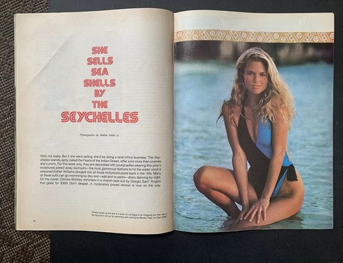 Christie Brinkley Signed Sports Illustrated 1st Swimsuit Warmest Wishes Auto Psa
