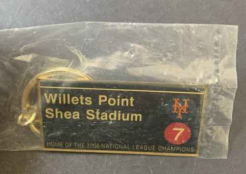 NY METS SHEA STADIUM WILLETS POINT SUBWAY Series KEY CHAIN Ws 2000 New Sealed