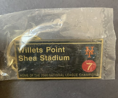 NY METS SHEA STADIUM WILLETS POINT SUBWAY Series KEY CHAIN Ws 2000 New Sealed