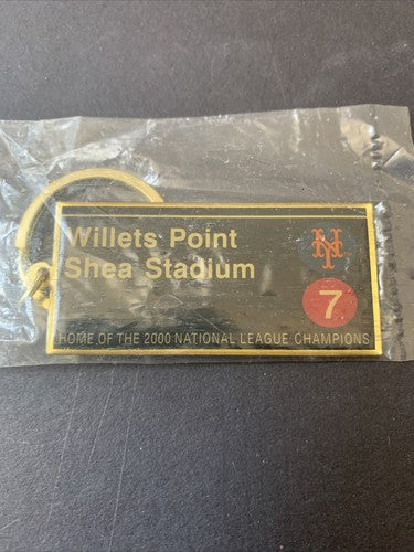 NY METS SHEA STADIUM WILLETS POINT SUBWAY Series KEY CHAIN Ws 2000 New Sealed