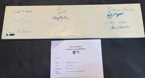 300 Win Pitching Rubber Signed Tom Seaver Ryan Roger Clemens 9 Auto Tristar Mlb