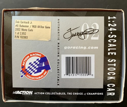 Dale Earnhardt Jr 2002 #8 Budweiser MLB All Star Game Monte Carlo 1:24 Bank Car