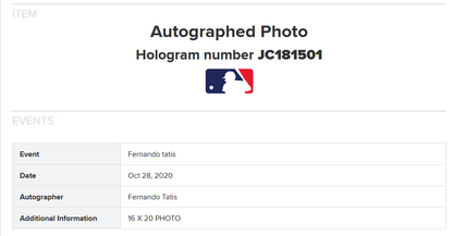 Fernando Tatis Jr Signed 16x20 photo framed mint autograph MLB Holo Fanatics COA