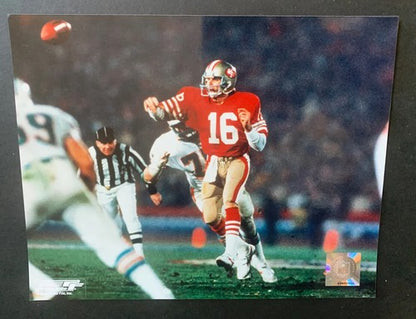 Joe Montana 49er’s On The Run 8x10 Photo File Licensed NFL Hologram Mint Photo