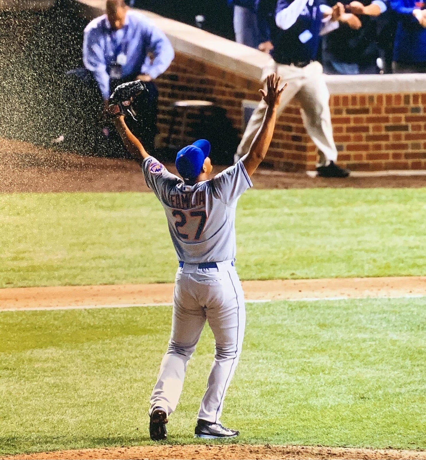 Jeurys Familia NY Mets 8x10 2015 NL Championship Winning Game Steiner Photo