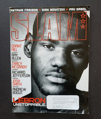 SLAM Basketball Magazine April 2005 Lebron James Cover Minor Wear Complete