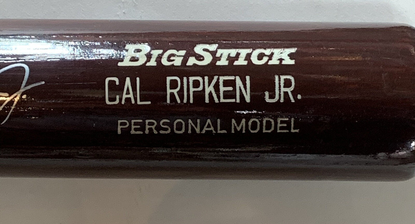 Cal Ripken Jr Signed Game Model Rookie CR8 Big Stick Bat Mint Auto PSA/DNA COA