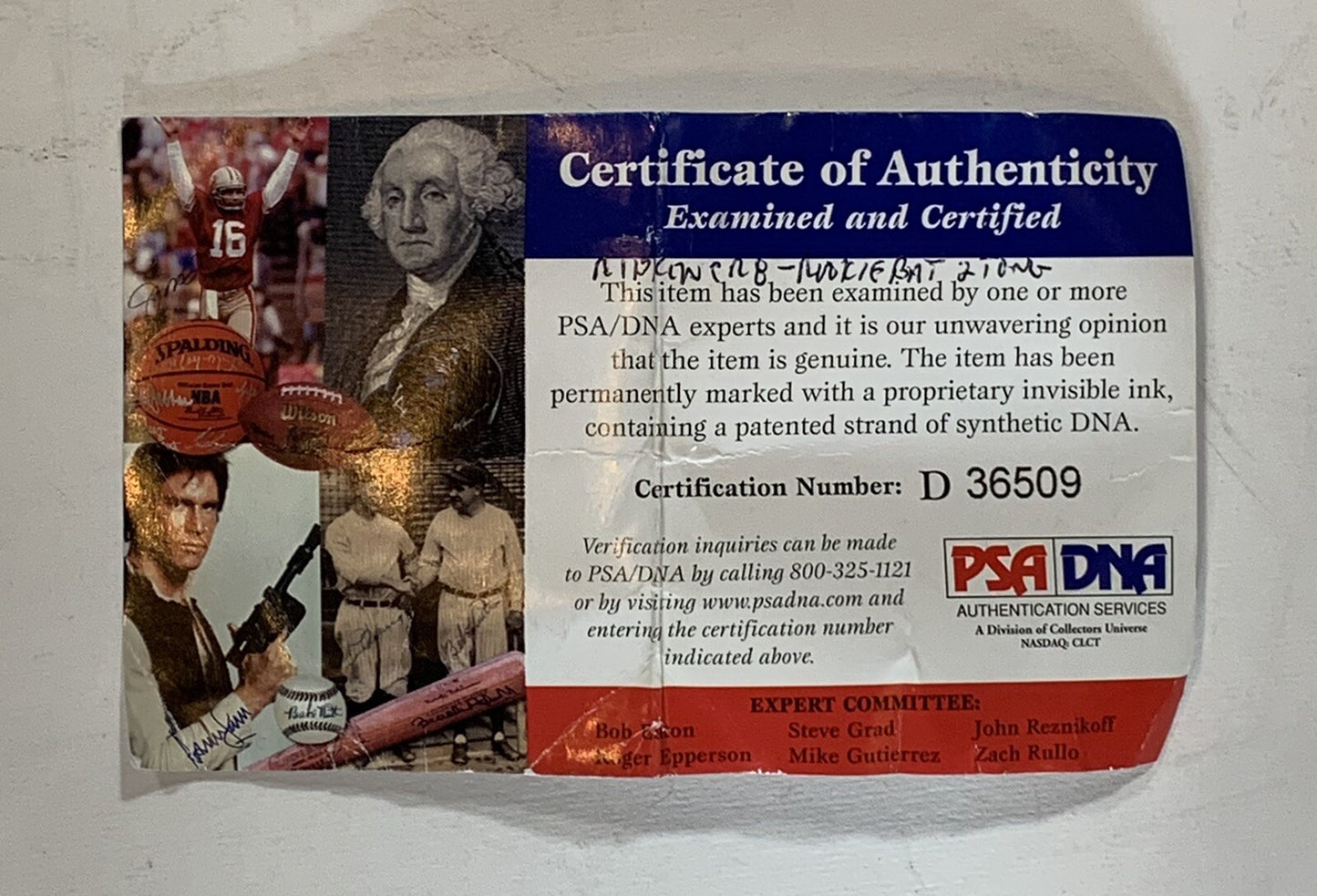 Cal Ripken Jr Signed Game Model Rookie CR8 Big Stick Bat Mint Auto PSA/DNA COA