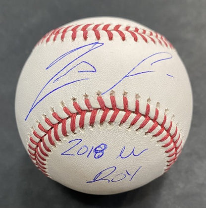 Ronald Acuna Jr. Braves Signed Mlb Baseball 2018 Nl Roy Mint Autograph JSA COA
