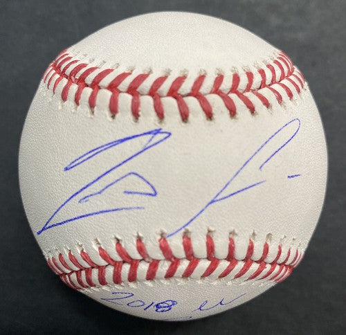 Ronald Acuna Jr. Braves Signed Mlb Baseball 2018 Nl Roy Mint Autograph JSA COA