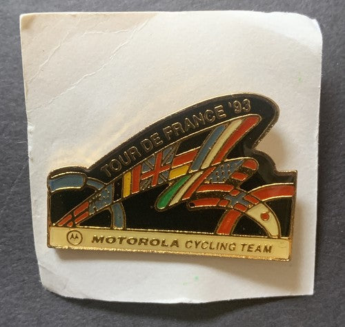 1993 TOUR DE FRANCE pin Original Mint LANCE ARMSTRONG Motorola Cycling Team