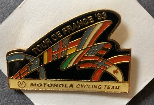 1993 TOUR DE FRANCE pin Original Mint LANCE ARMSTRONG Motorola Cycling Team