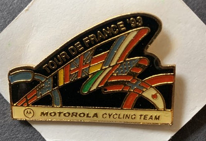 1993 TOUR DE FRANCE pin Original Mint LANCE ARMSTRONG Motorola Cycling Team