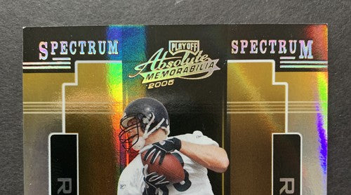 2005 Heath Miller PLAYOFF ABSOLUTE SPECTRUM Rc Rookie Auto 95/100 Steelers