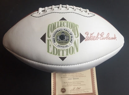 WEEB EWBANK Signed HOF Hall Of Fame Coa Football Jets Autograph Jsa coa