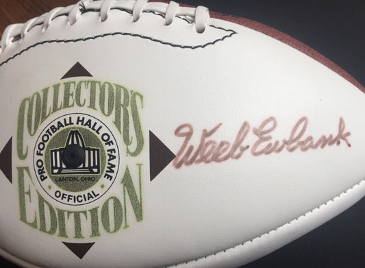 WEEB EWBANK Signed HOF Hall Of Fame Coa Football Jets Autograph Jsa coa