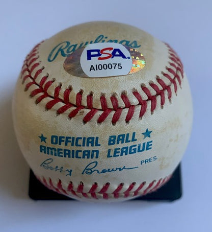 President George H W Bush Signed Official Baseball Bold Autograph Psa Coa