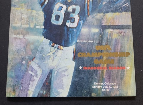1983 USFL Championship Program Michigan Panthers vs Philadelphia Stars Mint