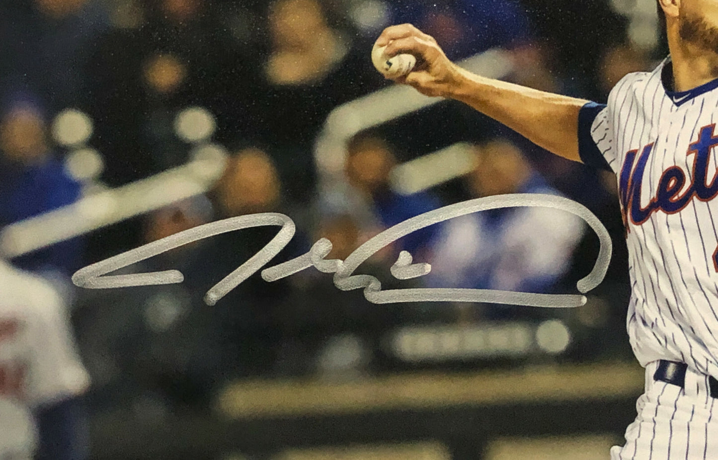 Jacob DeGrom Mets Signed 8x10 Photo Framed coin Mint Autograph MLB Fanatics COA