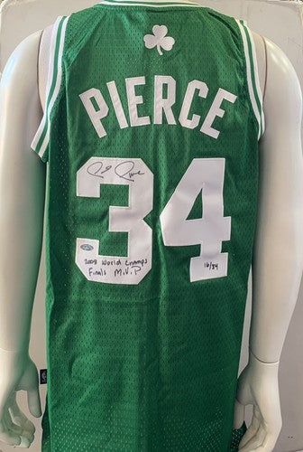Paul Pierce Signed INS Finals MVP Adidas Celtics  Jersey Auto Steiner COA LE /34