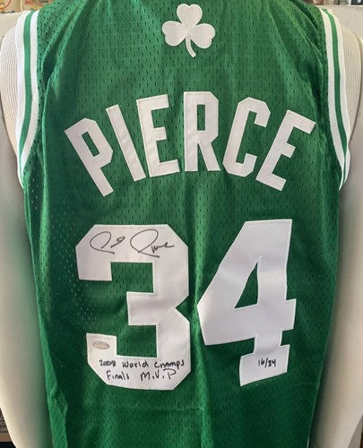 Paul Pierce Signed INS Finals MVP Adidas Celtics  Jersey Auto Steiner COA LE /34