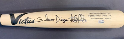 Fernando Tatis Jr Padres Signed Victus Game Bat Slam DIEGO AUTO Fanatics & MLB