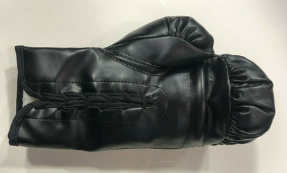 Floyd Mayweather signed black Everlast boxing glove pair auto Beckett BAS COA