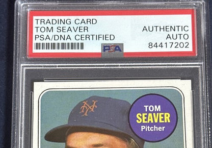 1969 Topps Tom Seaver #480 Signed Card Mets World Series Vintage Auto Psa Coa