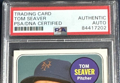 1969 Topps Tom Seaver #480 Signed Card Mets World Series Vintage Auto Psa Coa