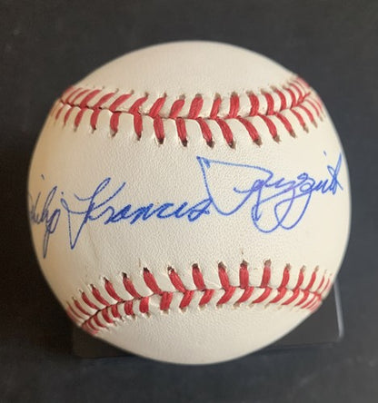 Phil Rizzuto Signed Full Name Phillip Francis Baseball Mint Yankees Hof Auto Psa