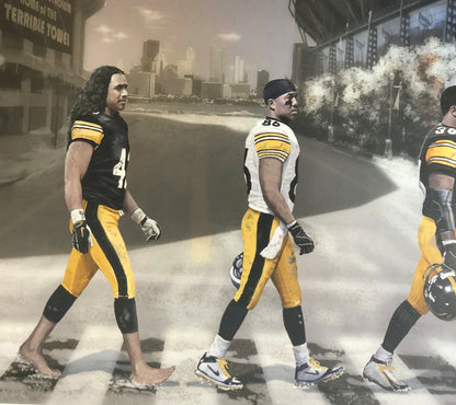 Pittsburgh Steelers Rooney Rd 16x20 framed photo Ben Roethlisberger Polamalu