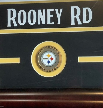 Pittsburgh Steelers Rooney Rd 16x20 framed photo Ben Roethlisberger Polamalu