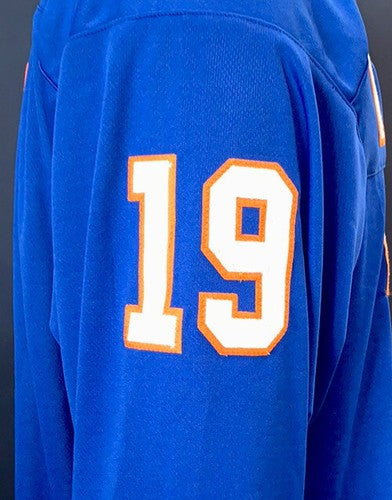 Bryan Trottier Signed Islanders 8 Stat Jersey HOF Stanley Cup Mvp Auto Steiner