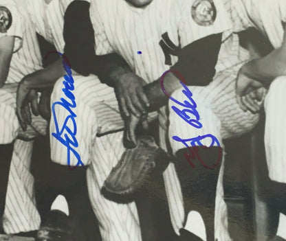 1952 Mickey Mantle Yogi Berra Yankees Team Signed 8x10 photo framed 8 Auto PSA
