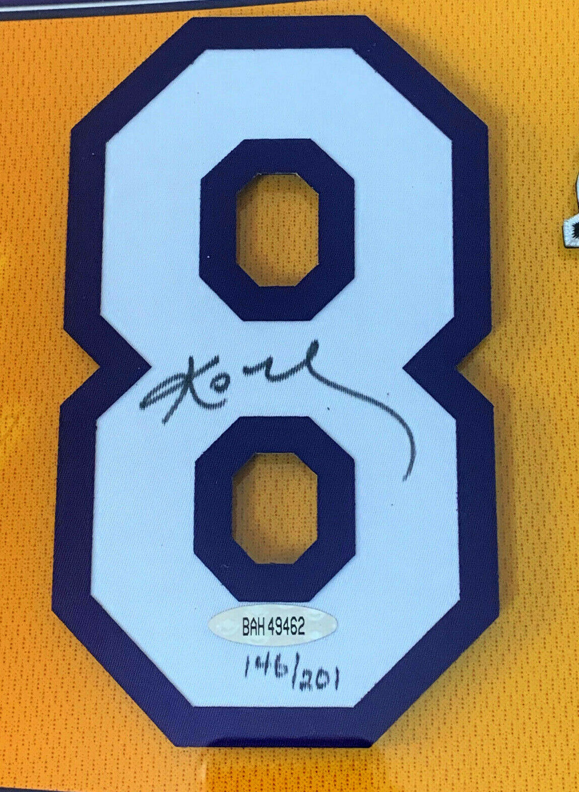 Kobe Bryant Shaquille O'Neal Signed Lakers Jersey # 8 & 34 Framed Auto UDA /201