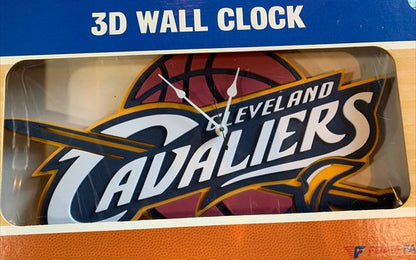 3d Wall Clock Cleveland Cavaliers Nba Basketball Foam Fanatics New LeBron James