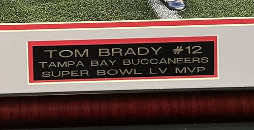 Tom Brady Signed 16x20 Super Bowl MVP INS Photo Framed Buccaneers Auto Fanatics