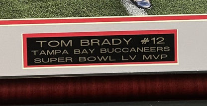 Tom Brady Signed 16x20 Super Bowl MVP INS Photo Framed Buccaneers Auto Fanatics