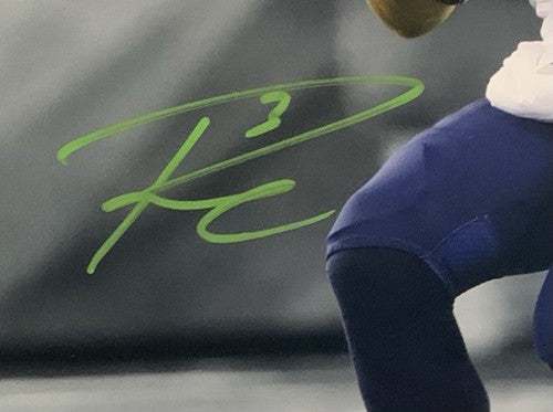 Russell Wilson signed 8x10 spotlight photo framed Seahawks Authenticated Holo