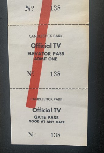 1984 NFL Playoff Game Press Full Ticket 49ers 1/6/85 Chicago Bears Joe Montana