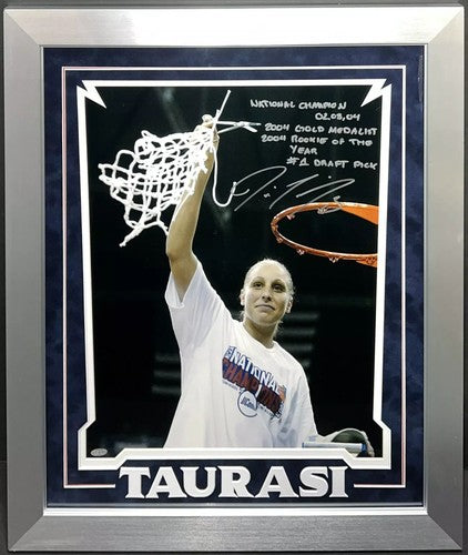 Diana Taurasi 16x20 Signed INS Photo Framed UCONN Natl Champion Auto Steiner 1/1