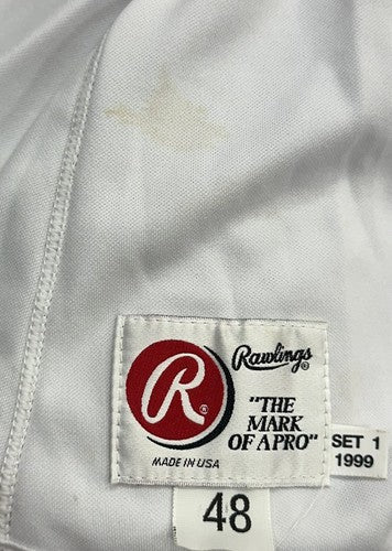 Robin Ventura Game Used 1999 Tagged Mets Signed Rawlings Jersey Auto CBM COA