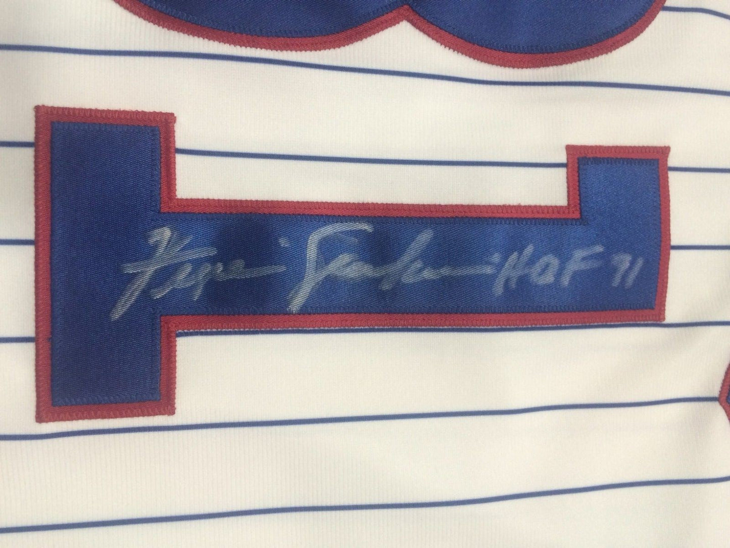 Fergie Jenkins Signed Cubs Authentic Stat Jersey HOF 91 CY Young NL 71 Auto COA