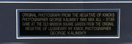 1968 NBA All Star game Msg signed photo framed Bill Russell Willis Reed Steiner