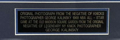 1968 NBA All Star game Msg signed photo framed Bill Russell Willis Reed Steiner